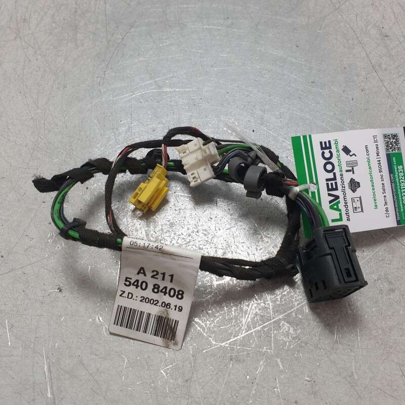 A2115408408 Cablaggio impianto elettrico portiera post sx Mercedes E W211 2.7D 647961 2003