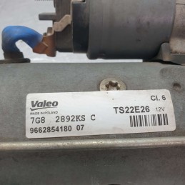 9662854180 Motorino avviamento valeo 12v Peugeot 208 1.6d 55kw BH02 2019 impianto bosch