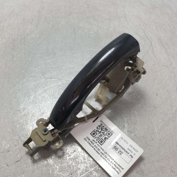 Maniglia con supporto esterna portiera VW Touareg 2.5 TDI R5 DPF 128 KW 2004 BAC posteriore sinistra SX nera con graffi