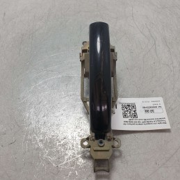 Maniglia con supporto esterna portiera VW Touareg 2.5 TDI R5 DPF 128 KW 2004 BAC posteriore sinistra SX nera con graffi