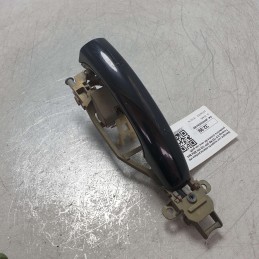Maniglia con supporto esterna portiera VW Touareg 2.5 TDI R5 DPF 128 KW 2004 BAC posteriore sinistra SX nera con graffi