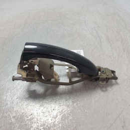 Maniglia con supporto esterna portiera VW Touareg 2.5 TDI R5 DPF 128 KW 2004 BAC posteriore sinistra SX nera con graffi