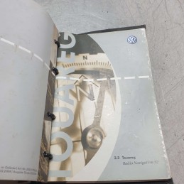 Bustina raccoglitore manuali uso e manutenzione VW Touareg 2.5 TDI R5 DPF 128 KW 2004 BAC originali in inglese e tedesco