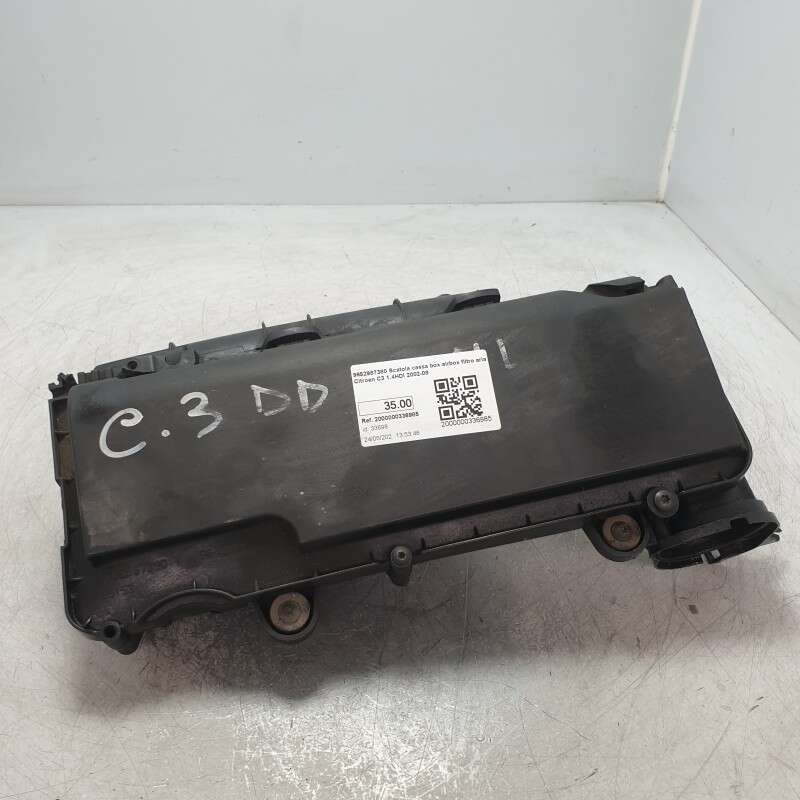 9652987380 Scatola cassa box airbox filtro aria Citroen C3 1.4HDI 2002-08