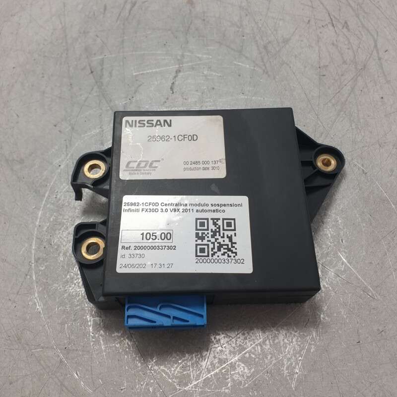25962-1CF0D Centralina modulo sospensioni Infiniti FX30D 3.0 V9X 2011 automatico