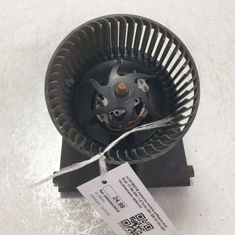 1J1819021B motorino ventola soffiatore stufa Audi TT 8N MK1 1.8 Turbo 20V 225 CV 4X4 2001 riscaldamento abitacolo