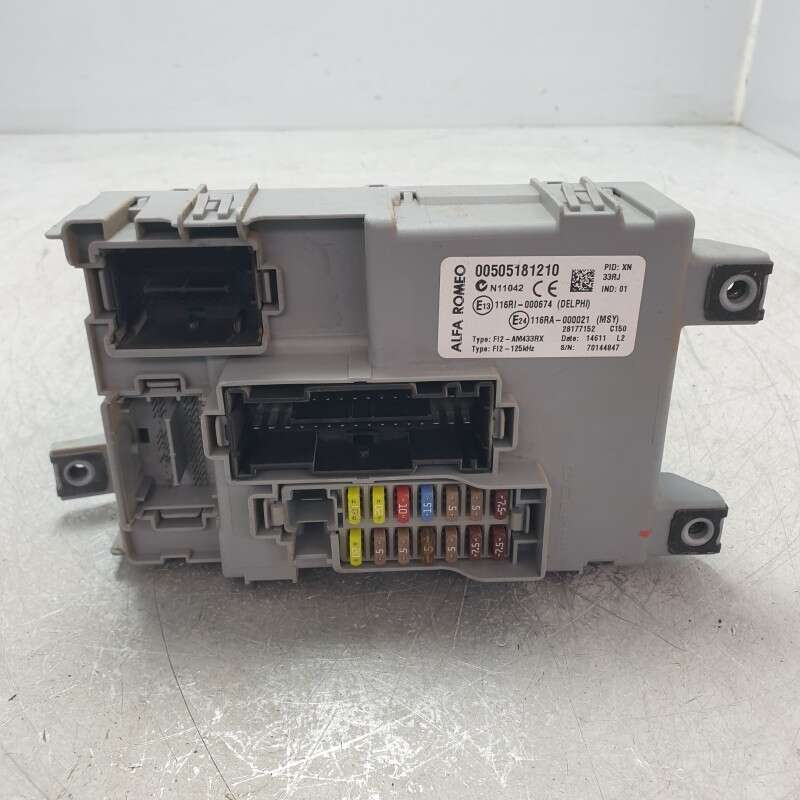00505181210 centralina body computer Alfa Romeo Mito 955 1.3 MJT 95CV 2012-18 Delphi