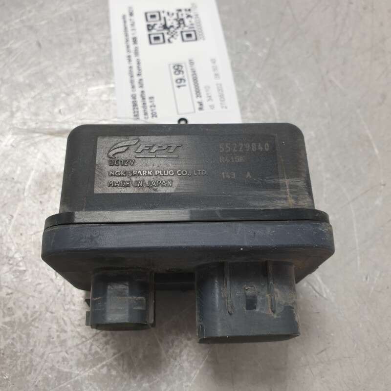 55229840 centralina relè preriscaldamento candelette Alfa Romeo Mito 955 1.3 MJT 95CV 2012-18