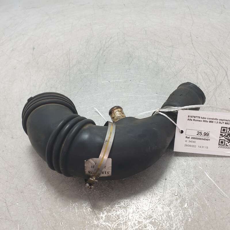 51879778 tubo condotto aspirazione filtro aria Alfa Romeo Mito 955 1.3 MJT 95CV 2012-18