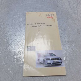 Manuale libretto uso e manutenzione Audi TT 8N MK1 1.8 Turbo 20V 225 CV 4X4 2001 originale in inglese