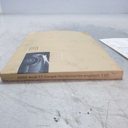 Manuale libretto uso e manutenzione Audi TT 8N MK1 1.8 Turbo 20V 225 CV 4X4 2001 originale in inglese