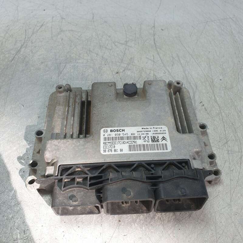 9807886180 Centralina ecu motore Citroen C3 1.4HDI 50KW 8H01 2014 0281030545 EDC17C10