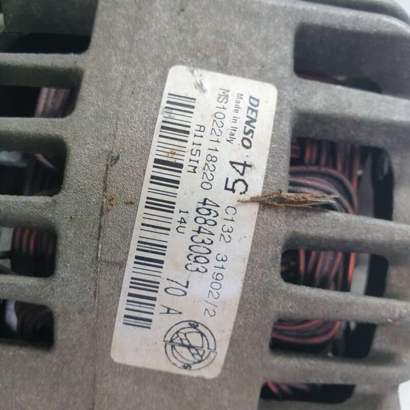 46843093 Alternatore denso 14v 70A Fiat Punto 188 1.2 1999-11
