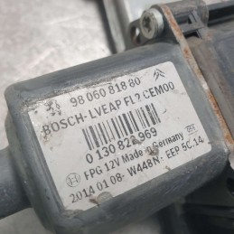 9806088180 Motorino meccanismo alzavetro alzacristalli ant sx Peugeot 208 2014