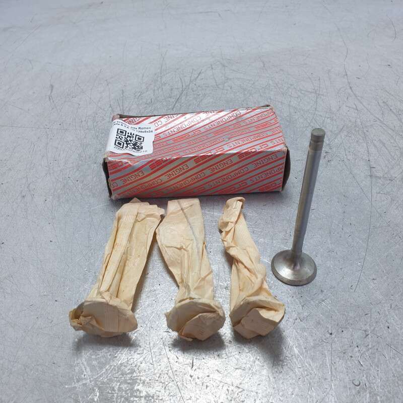 57.03.028 set kit 4 valvole scarico Alfa Romeo 75 2.0 TD Alfa 90 2.4 TD Alfa 6 2.5 TD 120x8x34 mm