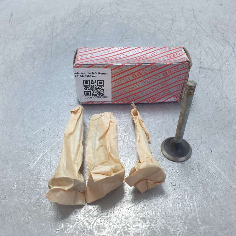 57.03.024 set kit 4 valvole scarico Alfa Romeo Alfa Sud Arna 1186cc 1.2 94x8x33 mm