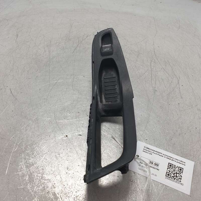 C1BBA240A40ADW pulsantiera interruttore alzavetro Ford Fiesta VI MK6 2014 anteriore destro DX