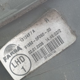 81550-0F060-00 faro fanale stop Toyota Corolla Verso 2007 posteriore destro DX Farba