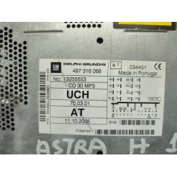 AUTORADIO STEREO LETTORE CD GRUNDIG OPEL ASTRA H 2004-11 497316088