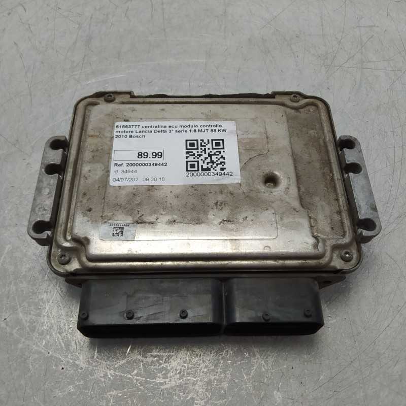 51853777 centralina ecu modulo controllo motore Lancia Delta 3° serie 1.6 MJT 88 KW 2010 Bosch