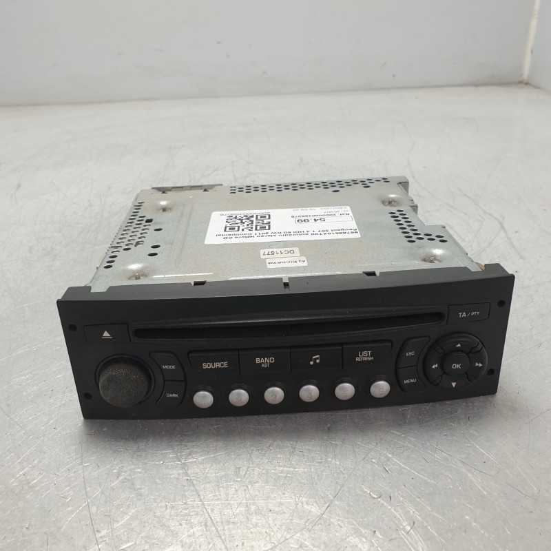 96766518XT00 autoradio stereo lettore CD Peugeot 207 1.4 HDI 50 KW 2011 Continental