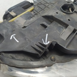 7L6941017BG Faro fanale proiettore luci frontali ant SX XENON Volkswagen Touareg 2002-06 ganci rotti attenzionare foto