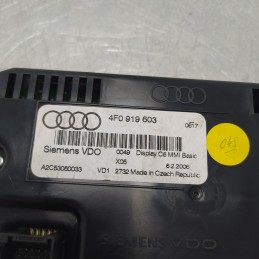 4F0919603 Display monitor schermo cruscotto Audi A6 2008-11 A2C53080033