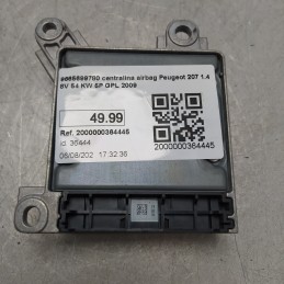 9665699780 centralina airbag Peugeot 207 1.4 8V 54 KW 5P GPL 2009