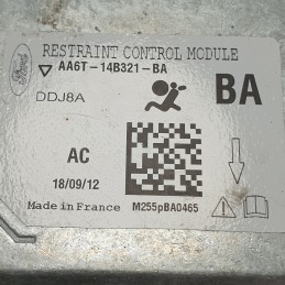 AA6T14B321BA centralina airbag Ford Fiesta VI MK6 CCN 1.4 B/Gas 5P 2012 DDJ8A FoMoCo