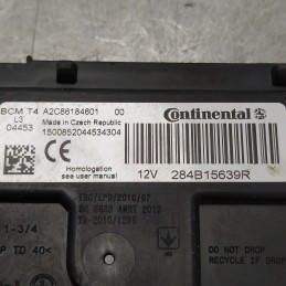 284B15639R centralina ecu body computer Renault Clio 1.5 55kw K9KC6 2015 Continental