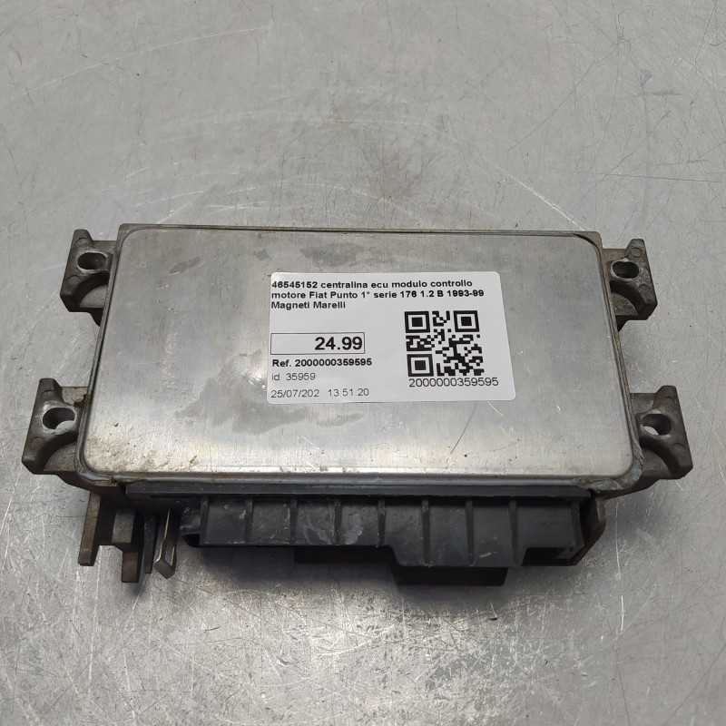 46545152 centralina ecu modulo controllo motore Fiat Punto 1° serie 176 1.2 B 1993-99 Magneti Marelli