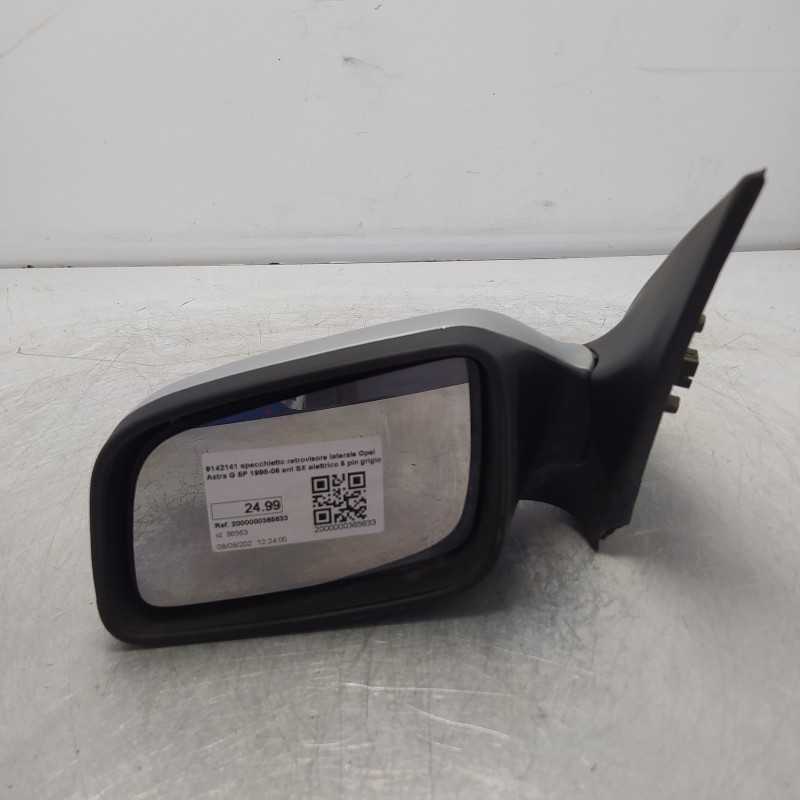 9142141 specchietto retrovisore laterale Opel Astra G 5P 1998-06 ant SX elettrico 5 pin grigio
