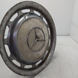 Coppa copricerchio coppetta ruota Mercedes epoca 387 mm metallo da restaurare con ammaccatura