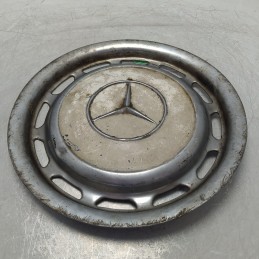 Coppa copricerchio coppetta ruota Mercedes epoca 387 mm metallo da restaurare con ammaccatura