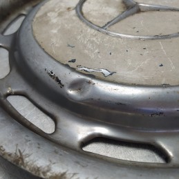 Coppa copricerchio coppetta ruota Mercedes epoca 387 mm metallo da restaurare con ammaccatura