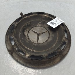 Coppa copricerchio coppetta ruota Mercedes epoca 387 mm metallo da restaurare con ammaccatura