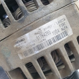 51764265 alternatore generatore elettrico Fiat Croma 2° serie 1.9 JTD 88KW 6M 2008 Denso 100A