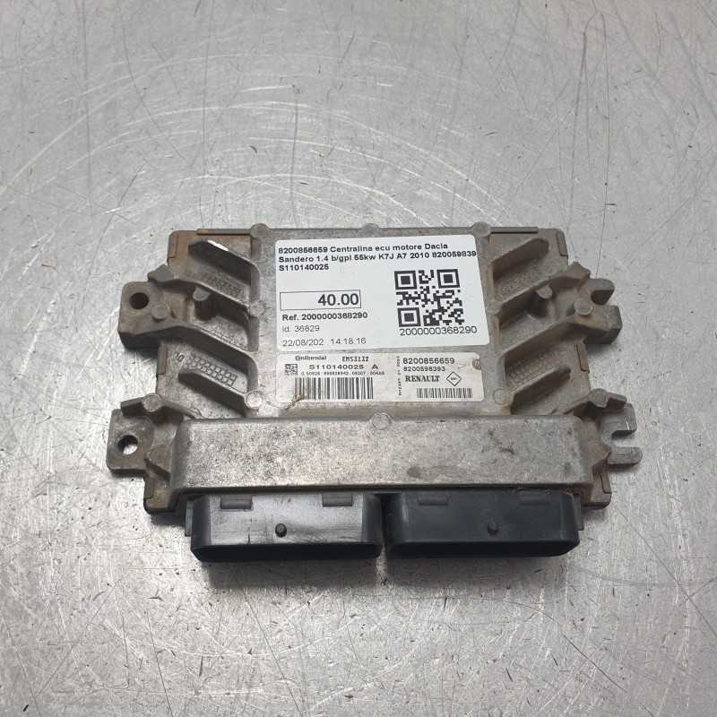 8200856659 Centralina ecu motore Dacia Sandero 1.4 b/gpl 55kw K7J A7 2010 8200598393 S110140025