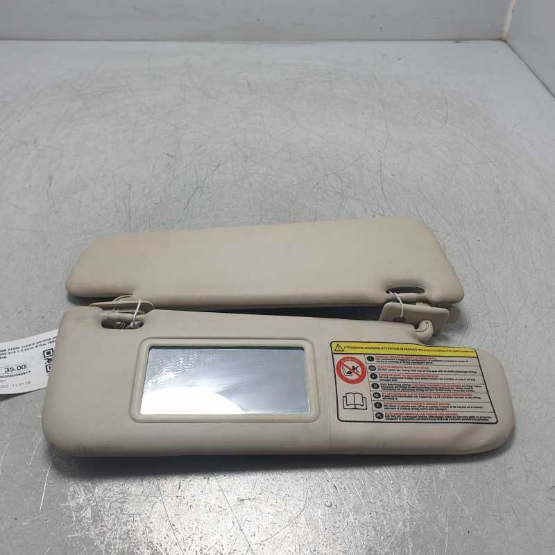 735755396 Alette coppia pantine parasole dx e sx Fiat 500 312 1.2 benz 51kw 169A4000 2009 735734945