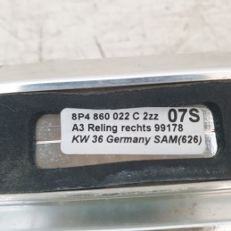 8P4860022C 8PA860021C Barre tetto longitudinali 2xpz Audi A3 2.0 103KW BKD 2004