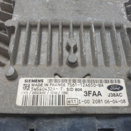 7S61-12A650-BA Centralina ecu motore Ford Fusion 1.4 d 50kw F6JB 2006 3FAA J38AC 5WS40432A