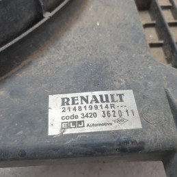 214819914R elettroventola e radiatore Dacia Duster MK1 1.5 DCI 2012 radiatore leggermente rovinato 214107326R