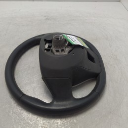484300005R volante guida sterzo Renault Laguna MK3 2007-15 in pelle leggermente usurato comandi al volante