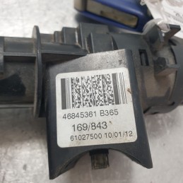 46845361 blocchetto accensione avviamento Fiat Panda 2° serie 169 1.3 MJT 2003-12 con una chiave in dotazione
