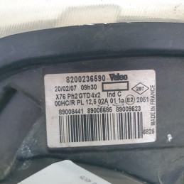 8200236590 faro fanale proiettore Renault KangooMK3 2005-07 anteriore SX sinistro Valeo