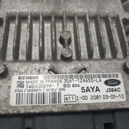3S6112A650LA Centralina ecu motore Ford Fiesta V 1.4HDI 50KW F6JA 2003 5AYAJ38AC 5WS40069A