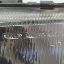101-1990 Samlip faro fanale proiettore Hyundai S-Coupè 1992-95 anteriore sinistro SX gancio rotto