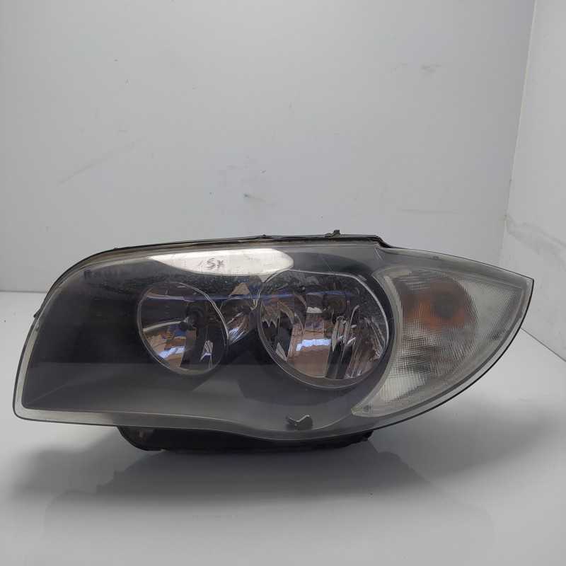 63117249649-01 faro fanale proiettore BMW E82 Serie 1 2007-13 ant SX manca motorino regol parabola