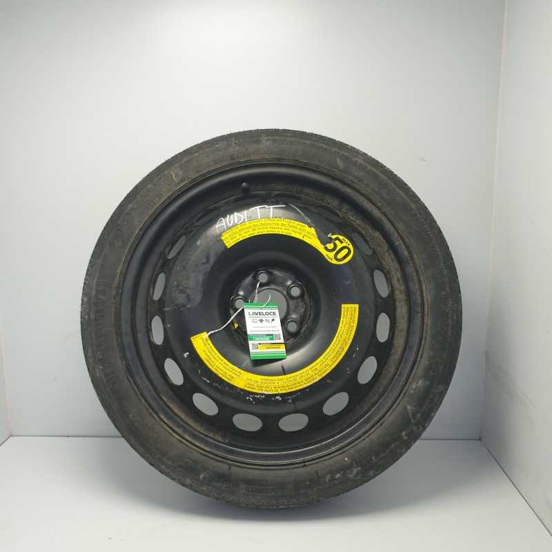 1J0601027M ruota ruotino di scorta Audi TT 8N MK1 1998-06 pneumatico Continental 125/70 R 18 5 fori ET38 3,5Jx18 H2