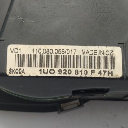 1U0920810F47H Quadro strumenti contachilometri Skoda Octavia 1.9d 81kw ASV 2001 1U0920810F